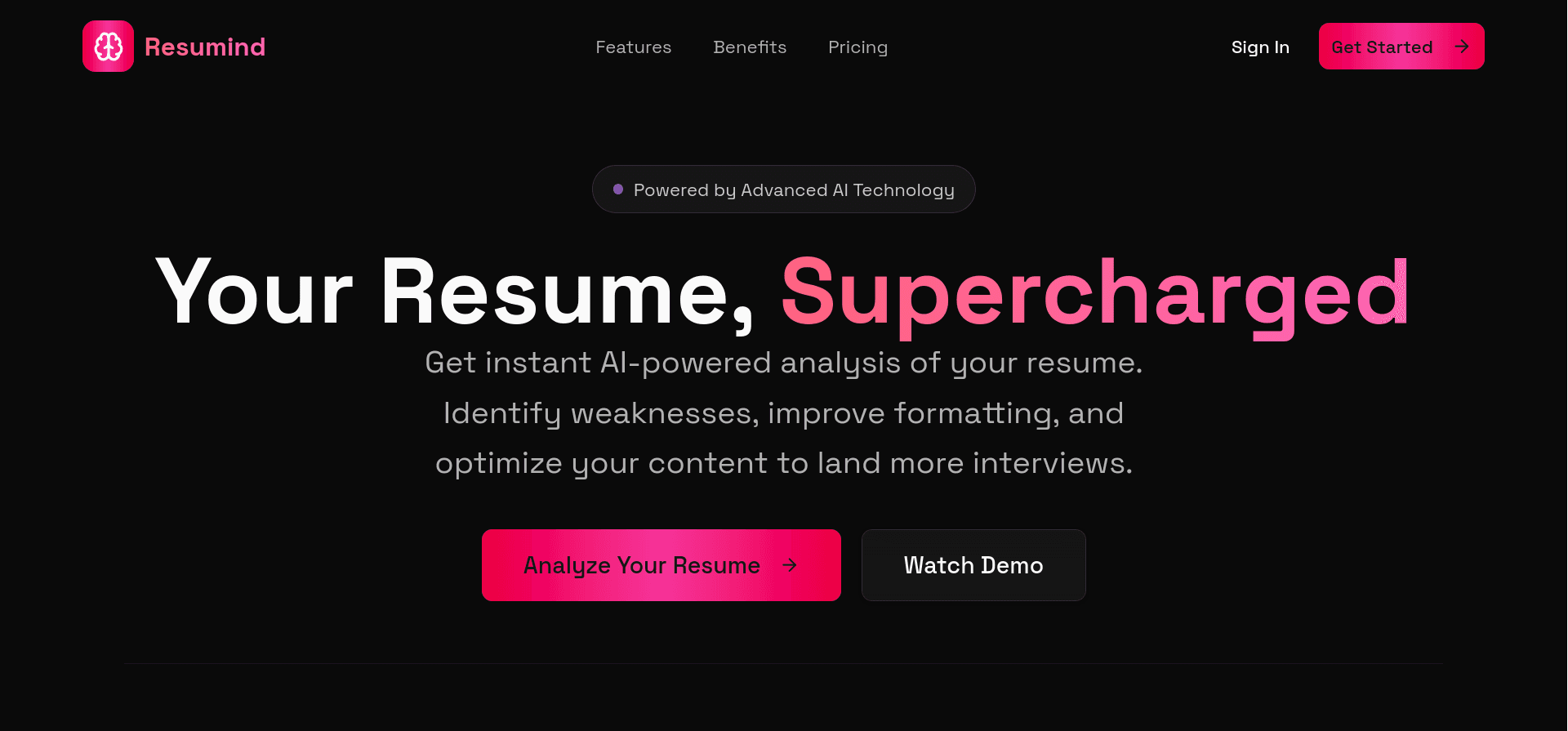 Resumind — AI Resume Analysis