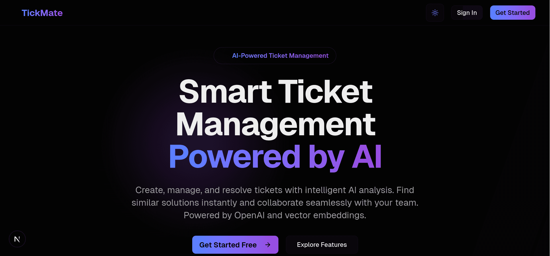 TickMate — AI Support Platform