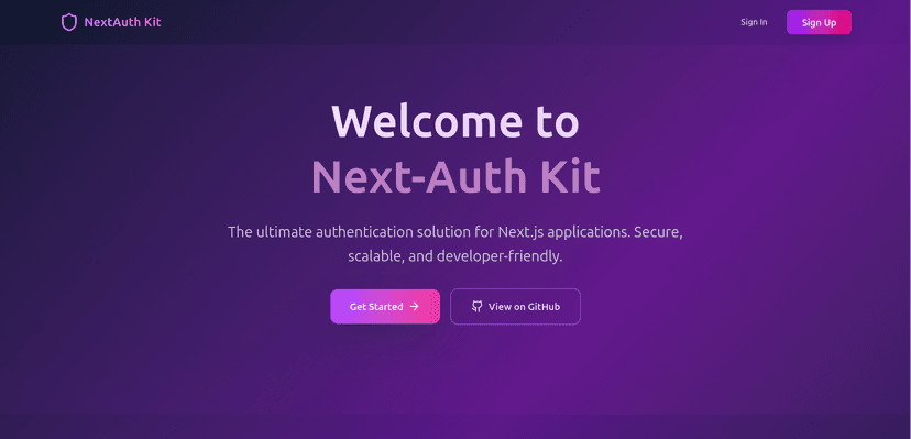 Next Auth Kit preview